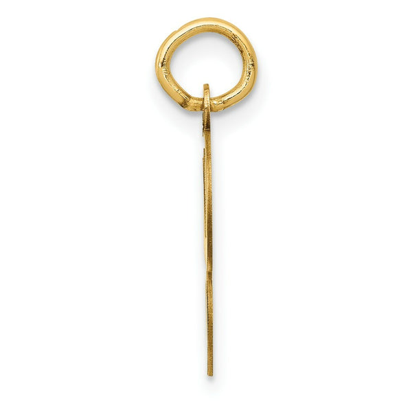 14K Yellow Gold Initial Letter G Charm Pendant