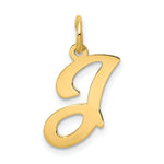 Load image into Gallery viewer, 14K Yellow Gold Initial Letter J Charm Pendant
