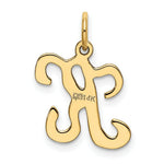 Load image into Gallery viewer, 14K Yellow Gold Initial Letter K Charm Pendant
