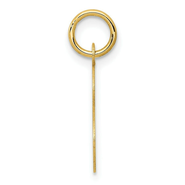 14K Yellow Gold Initial Letter S Charm Pendant
