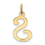Load image into Gallery viewer, 14K Yellow Gold Initial Letter S Charm Pendant
