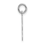 Load image into Gallery viewer, 14K White Gold Initial Letter A Charm Pendant

