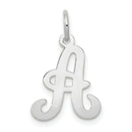 Load image into Gallery viewer, 14K White Gold Initial Letter A Charm Pendant
