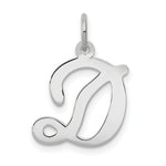 Load image into Gallery viewer, 14K White Gold Initial Letter D Charm Pendant
