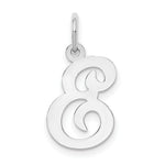 Load image into Gallery viewer, 14K White Gold Initial Letter E Charm Pendant
