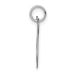 Load image into Gallery viewer, 14K White Gold Initial Letter N Charm Pendant
