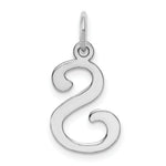 Load image into Gallery viewer, 14K White Gold Initial Letter S Charm Pendant
