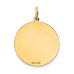 Load image into Gallery viewer, 14K Yellow Gold Solid Polished Smiley Face Pendant

