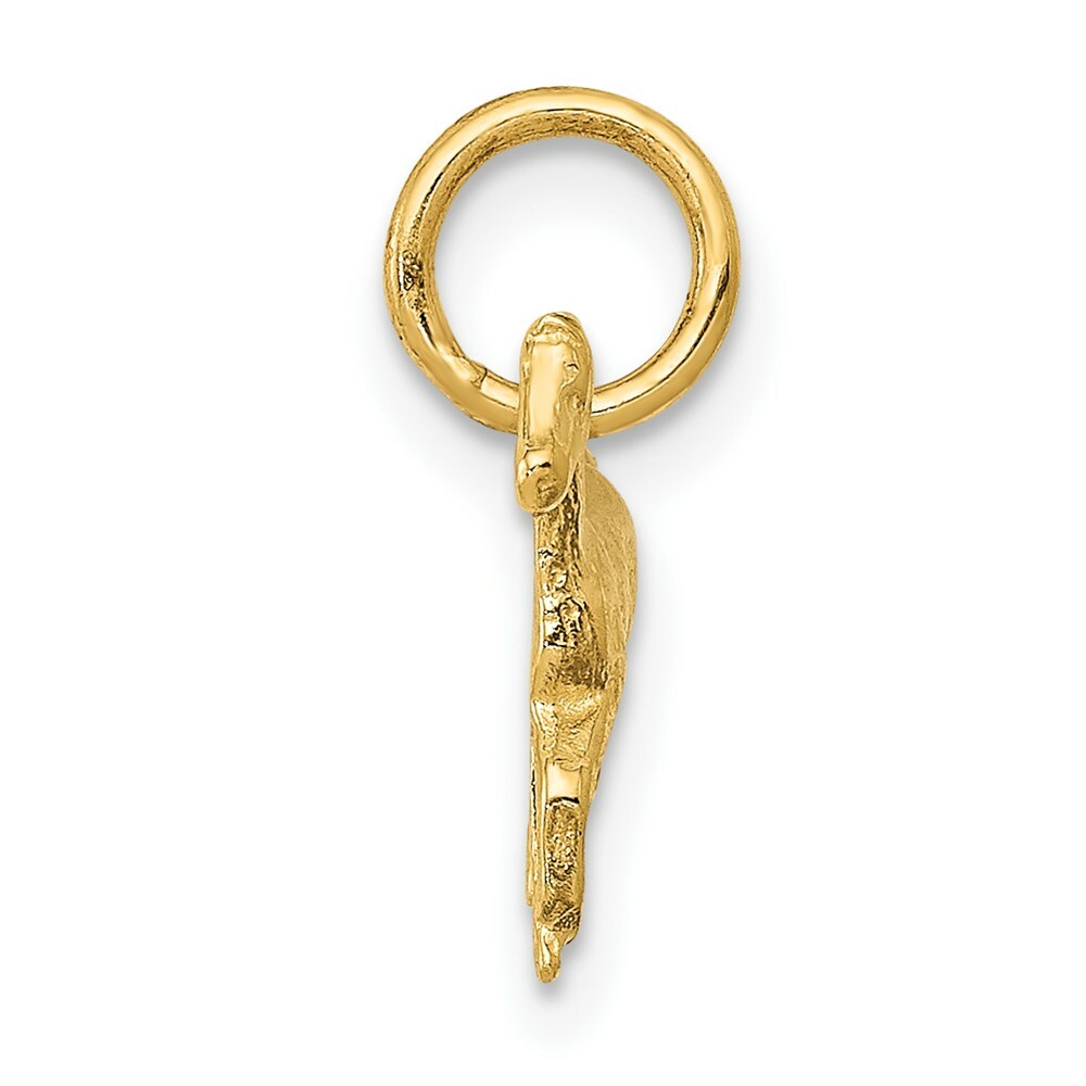 14K Yellow Gold Polished Horse Charm