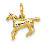 Load image into Gallery viewer, 14K Yellow Gold Polished Horse Charm
