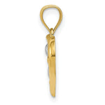Load image into Gallery viewer, 14K Yellow Gold &amp; Rhodium Heart Pendant
