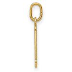 Load image into Gallery viewer, 14K Yellow Gold Diamond-cut 21 Pendant
