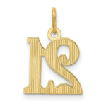 Load image into Gallery viewer, 14K Yellow Gold Diamond-cut 21 Pendant
