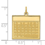 Load image into Gallery viewer, 14K Yellow Gold Sunday the First Day Calendar Pendant
