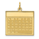 Load image into Gallery viewer, 14K Yellow Gold Sunday the First Day Calendar Pendant
