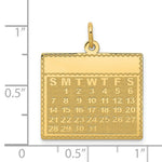 Load image into Gallery viewer, 14K Yellow Gold Monday the First Day Calendar Pendant
