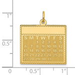 Load image into Gallery viewer, 14K Yellow Gold Tuesday the First Day Calendar Pendant
