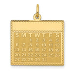 Load image into Gallery viewer, 14K Yellow Gold Tuesday the First Day Calendar Pendant
