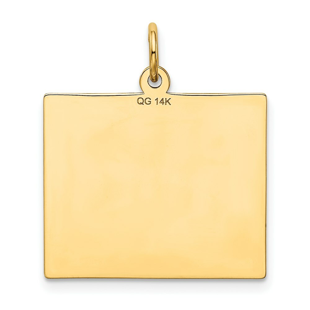 14K Yellow Gold Thursday the First Day Calendar Pendant