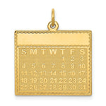 Load image into Gallery viewer, 14K Yellow Gold Thursday the First Day Calendar Pendant
