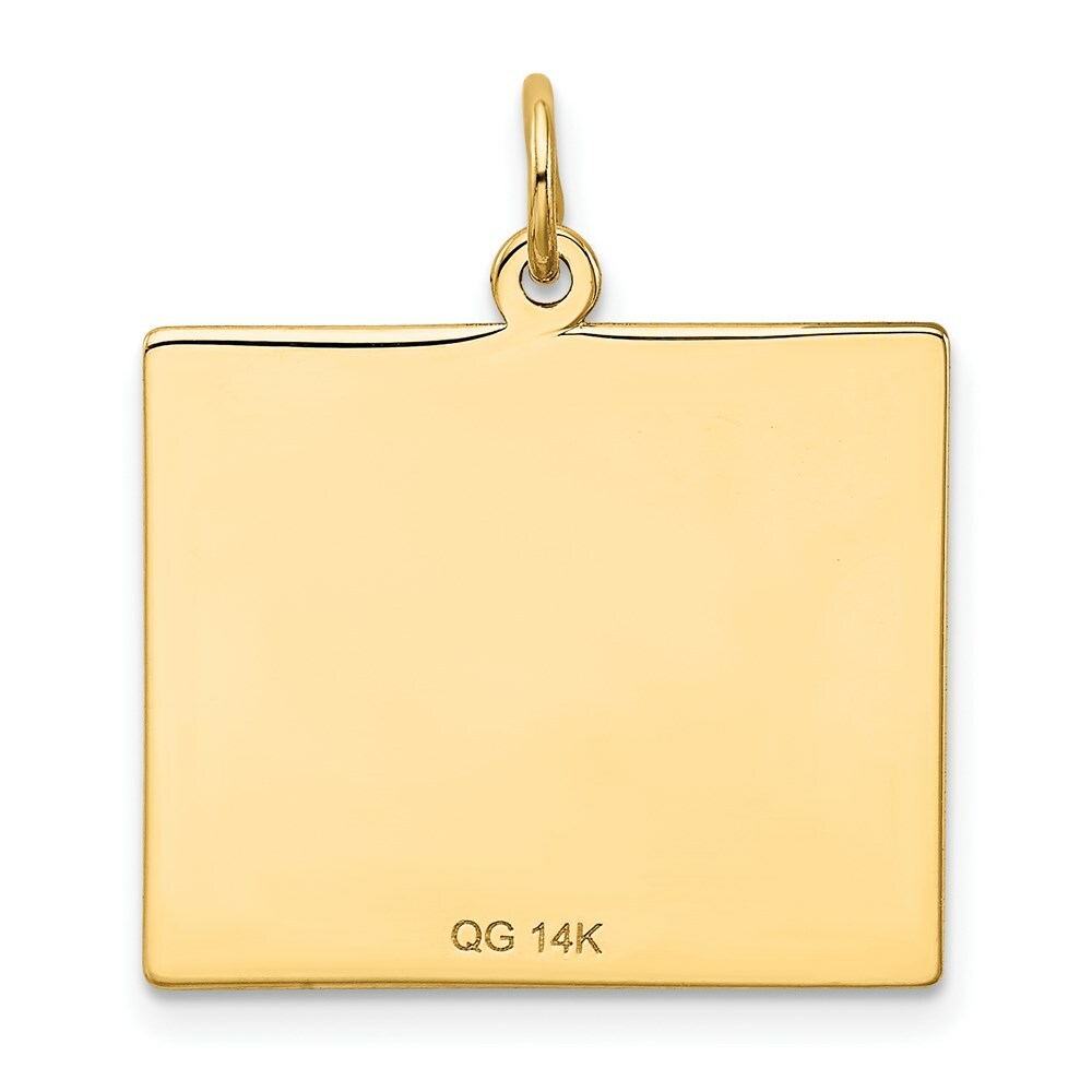 14K Yellow Gold Friday the First Day Calendar Pendant