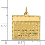 Load image into Gallery viewer, 14K Yellow Gold Friday the First Day Calendar Pendant
