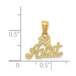 Load image into Gallery viewer, 14K Yellow Gold #1 Aunt Pendant
