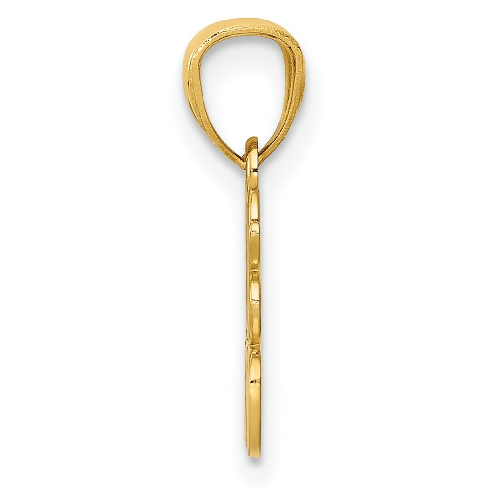 14K Yellow Gold Best Friends Pendant