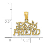 Load image into Gallery viewer, 14K Yellow Gold Best Friends Pendant

