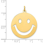 Load image into Gallery viewer, 14K Yellow Gold Smiley Face Charm
