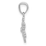 Load image into Gallery viewer, 14K White Gold Snowflake Pendant
