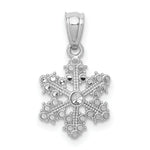Load image into Gallery viewer, 14K White Gold Snowflake Pendant
