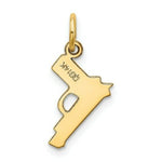 Load image into Gallery viewer, 14K Yellow Gold Pistol Charm

