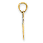 Load image into Gallery viewer, 14K Yellow Gold &amp; Rhodium Cut-out New York Skyline in Apple Pendant
