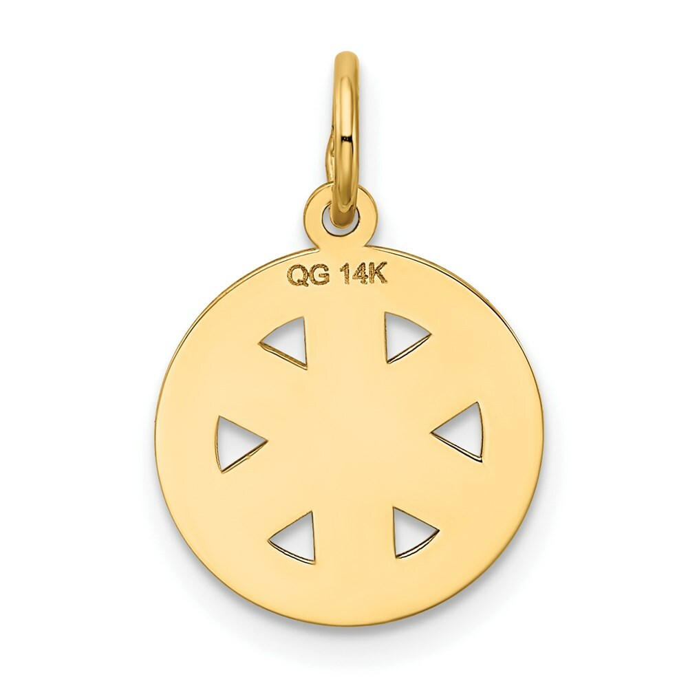 14K Yellow Gold Small EMT Medical Charm
