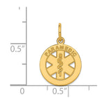 Load image into Gallery viewer, 14K Yellow Gold Small Paramedic Medical Charm
