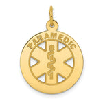 Load image into Gallery viewer, 14K Yellow Gold Medium Paramedic Medical Pendant
