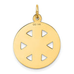 Load image into Gallery viewer, 14K Yellow Gold Medium Paramedic Medical Pendant

