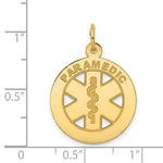 Load image into Gallery viewer, 14K Yellow Gold Medium Paramedic Medical Pendant
