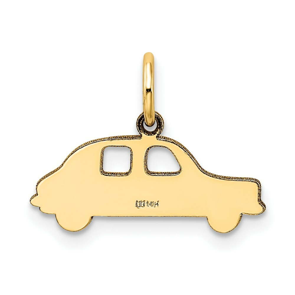 14K Yellow Gold Compact Car Charm
