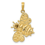Load image into Gallery viewer, 14K Yellow Gold Enameled Bumblebee Pendant
