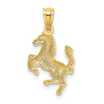 Load image into Gallery viewer, 14K Yellow Gold Trotting Horse Pendant
