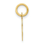 Load image into Gallery viewer, 14K Yellow Gold Small Slanted Block Initial Letter C Charm Pendant
