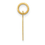 Load image into Gallery viewer, 14K Yellow Gold Small Slanted Block Initial Letter H Charm Pendant
