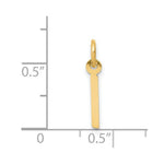 Load image into Gallery viewer, 14K Yellow Gold Small Slanted Block Initial Letter I Charm Pendant
