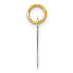Load image into Gallery viewer, 14K Yellow Gold Small Slanted Block Initial Letter K Charm Pendant
