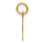 Load image into Gallery viewer, 14K Yellow Gold Small Slanted Block Initial Letter R Charm Pendant
