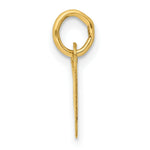 Load image into Gallery viewer, 14K Yellow Gold Small Slanted Block Letter Initial W Charm Pendant
