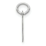 Load image into Gallery viewer, 14K White Gold Small Slanted Block Initial Letter B Charm Pendant
