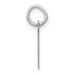 Load image into Gallery viewer, 14K White Gold Small Slanted Block Initial Letter D Charm Pendant
